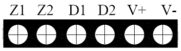 GST-BT001M點(diǎn)型可燃氣體探測器對外接線(xiàn)端子示意圖